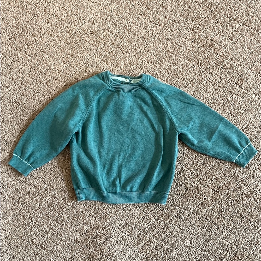 Green Mayoral 100% cotton knit sweater, size 9mo, EUC